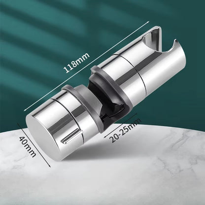 1Pc Universal Shower Head Holder Adjustable 18~25Mm ABS Chrome Shower Rail Holder Bathroom Accessories Shower Mounting Brackets