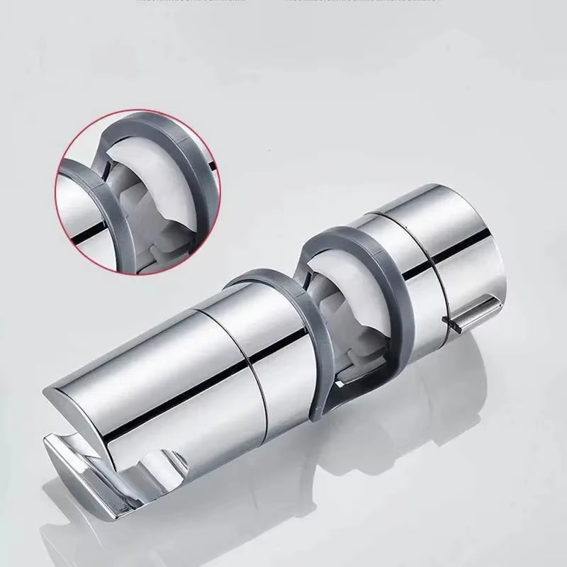 1Pc Universal Shower Head Holder Adjustable 18~25Mm ABS Chrome Shower Rail Holder Bathroom Accessories Shower Mounting Brackets