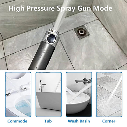 3 Modes High Pressure Water Saving Filter Powerful Shower Head Massage Spa Handheld Showerhead with ON/OFF Switch for Bathroom