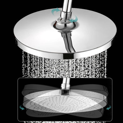 25cm Big Panel Rainfall Shower Head High Pressure Large Flow Rain Top Sprayer Ceiling Mounted Showerhead Bathroom Accessories
