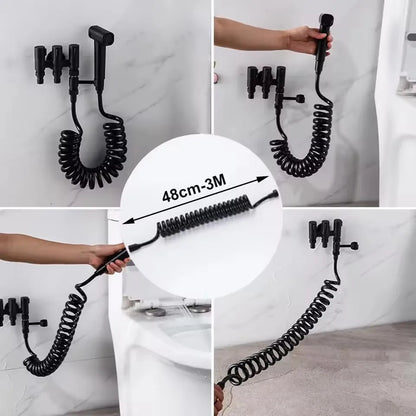 New 1.5/2/3/5M Spring Flexible Retractable Shower Hose Spiral Flexible Hose For Showerhead Toilet Bidet Water Pipe Plumbing Bath