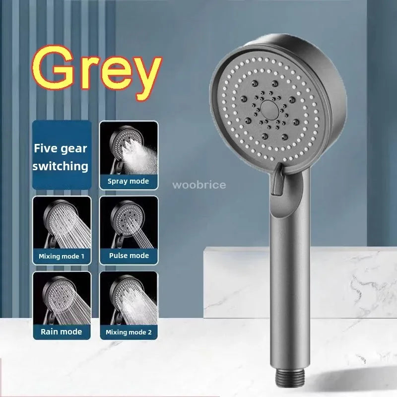 Bathroom Replete for Shower High Pressure Shower Head Turbo Shower Phone 5 Molds Saving ShowerHead Bathroom Accessories