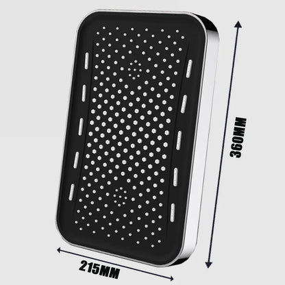 Black Large Flow Supercharge Ceiling Mounted Showerhead 360 Rotation Abs Thicken High Pressure Big Rainfall Bathroom Shower Head