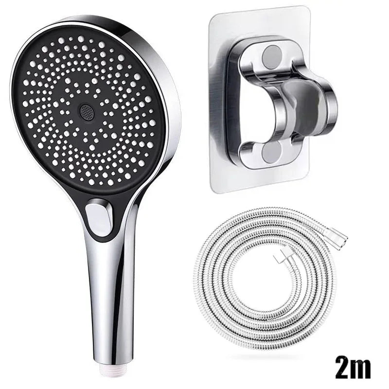 Showerhead shower bathroom accessories large panel showers for bathroom items 3 modes knobs portable heads parts fixture home