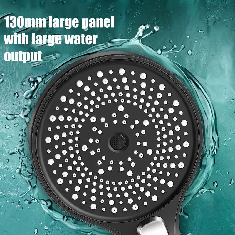 Showerhead shower bathroom accessories large panel showers for bathroom items 3 modes knobs portable heads parts fixture home