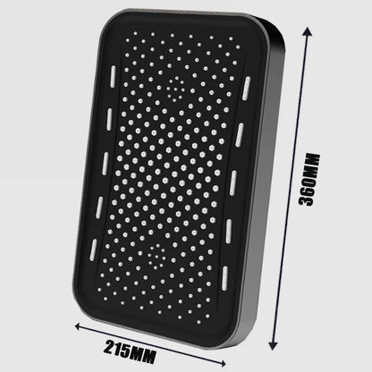 Black Large Flow Supercharge Ceiling Mounted Showerhead 360 Rotation Abs Thicken High Pressure Big Rainfall Bathroom Shower Head