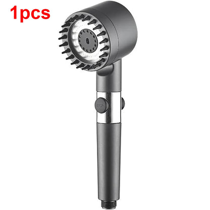 3 Modes High Pressure Water Saving Filter Powerful Shower Head Massage Spa Handheld Showerhead with ON/OFF Switch for Bathroom