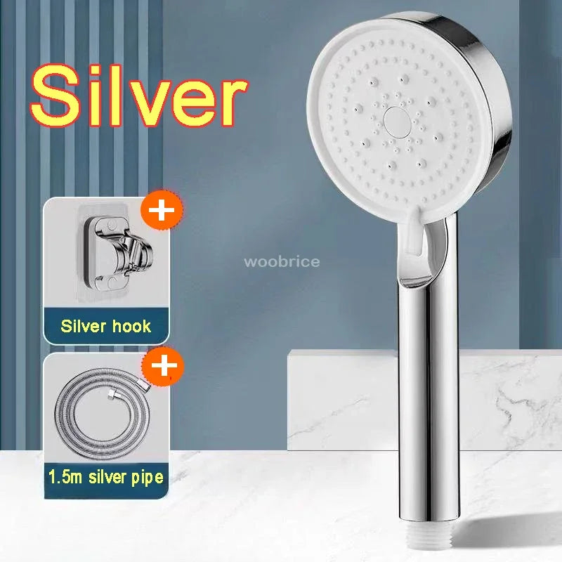 Bathroom Replete for Shower High Pressure Shower Head Turbo Shower Phone 5 Molds Saving ShowerHead Bathroom Accessories
