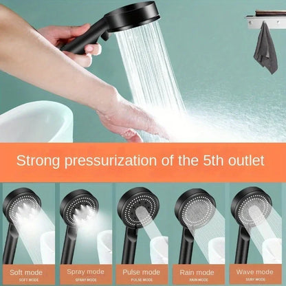 Bathroom Replete for Shower High Pressure Shower Head Turbo Shower Phone 5 Molds Saving ShowerHead Bathroom Accessories