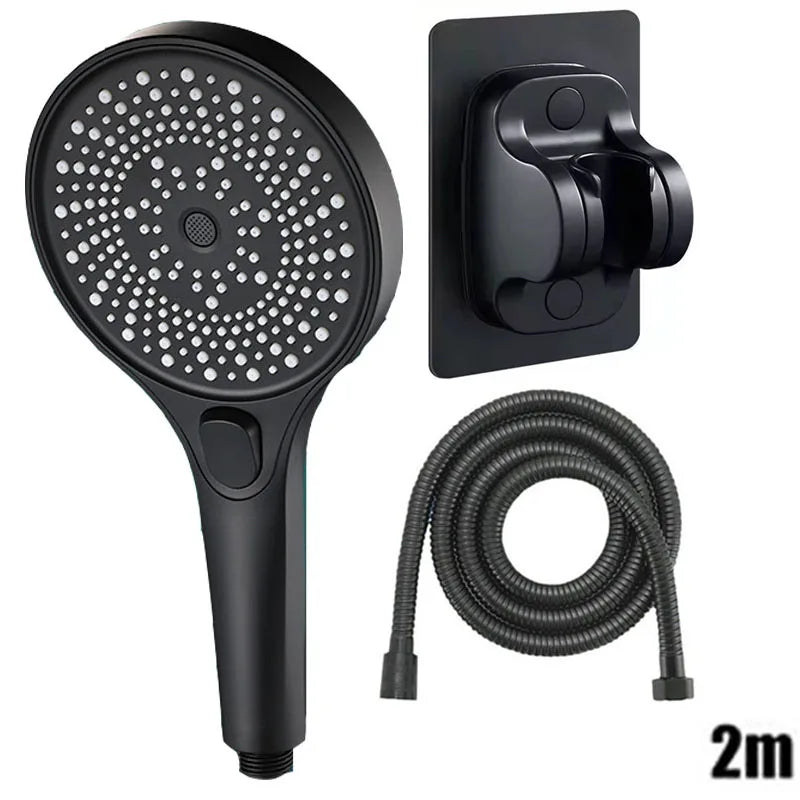 Showerhead shower bathroom accessories large panel showers for bathroom items 3 modes knobs portable heads parts fixture home