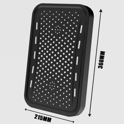 Black Large Flow Supercharge Ceiling Mounted Showerhead 360 Rotation Abs Thicken High Pressure Big Rainfall Bathroom Shower Head