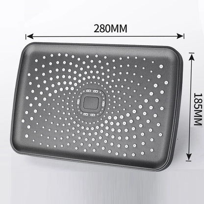 Black Large Flow Supercharge Ceiling Mounted Showerhead 360 Rotation Abs Thicken High Pressure Big Rainfall Bathroom Shower Head