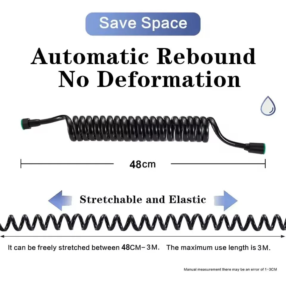 New 1.5/2/3/5M Spring Flexible Retractable Shower Hose Spiral Flexible Hose For Showerhead Toilet Bidet Water Pipe Plumbing Bath