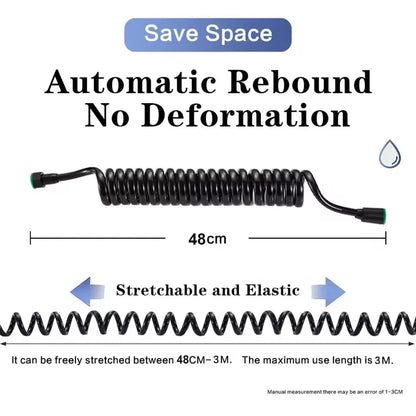 New 1.5/2/3/5M Spring Flexible Retractable Shower Hose Spiral Flexible Hose For Showerhead Toilet Bidet Water Pipe Plumbing Bath