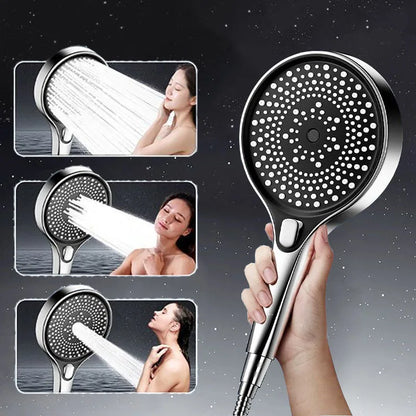 Showerhead shower bathroom accessories large panel showers for bathroom items 3 modes knobs portable heads parts fixture home
