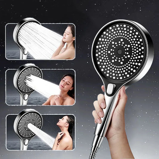 Showerhead shower bathroom accessories large panel showers for bathroom items 3 modes knobs portable heads parts fixture home