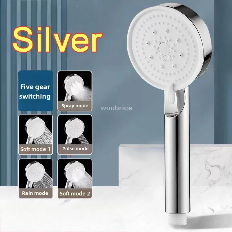 Bathroom Replete for Shower High Pressure Shower Head Turbo Shower Phone 5 Molds Saving ShowerHead Bathroom Accessories