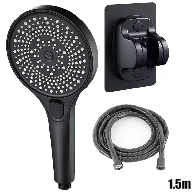 Showerhead shower bathroom accessories large panel showers for bathroom items 3 modes knobs portable heads parts fixture home