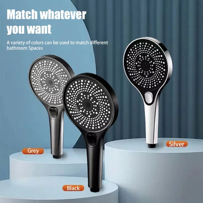 Showerhead shower bathroom accessories large panel showers for bathroom items 3 modes knobs portable heads parts fixture home