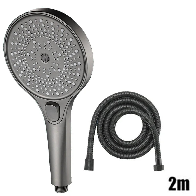 Showerhead shower bathroom accessories large panel showers for bathroom items 3 modes knobs portable heads parts fixture home