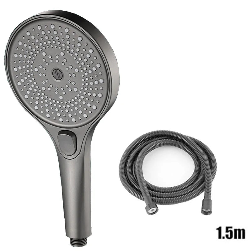 Showerhead shower bathroom accessories large panel showers for bathroom items 3 modes knobs portable heads parts fixture home