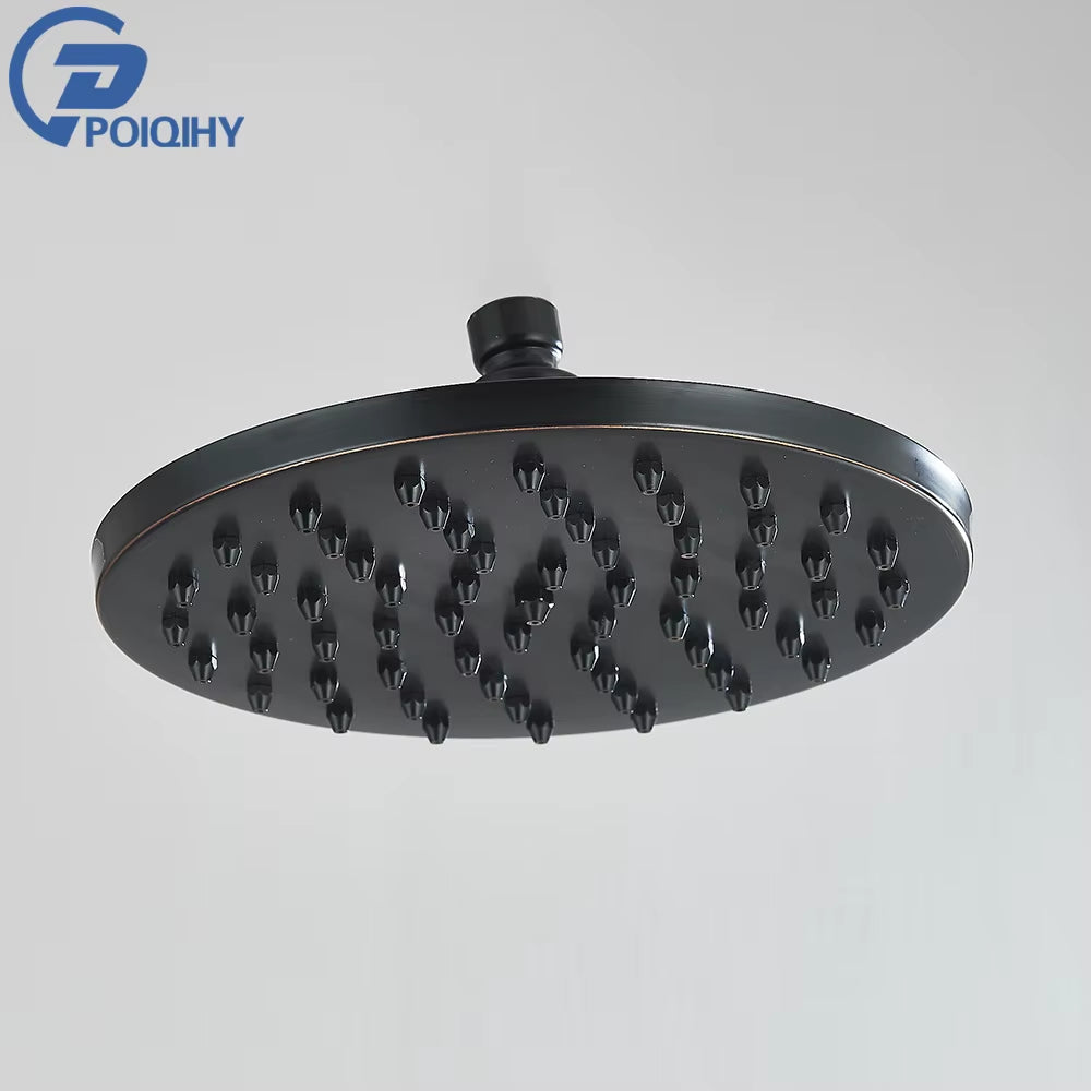 Brass Golden Rainfall Shower Head Shower Faucet Head Bathroom Replace Rain Showerhead Antique Brass Showerhead Accessory