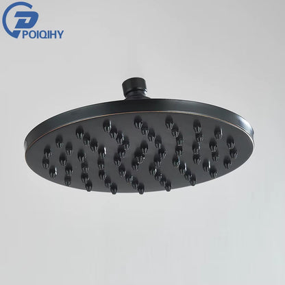 Brass Golden Rainfall Shower Head Shower Faucet Head Bathroom Replace Rain Showerhead Antique Brass Showerhead Accessory