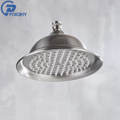 Brass Golden Rainfall Shower Head Shower Faucet Head Bathroom Replace Rain Showerhead Antique Brass Showerhead Accessory