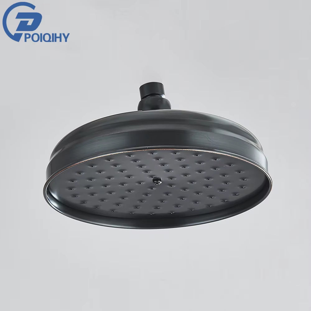 Brass Golden Rainfall Shower Head Shower Faucet Head Bathroom Replace Rain Showerhead Antique Brass Showerhead Accessory