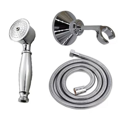 Brass&Porcelain Bathroom Hand Shower Head Rainfall Shower Faucet Bracket Shower Hose