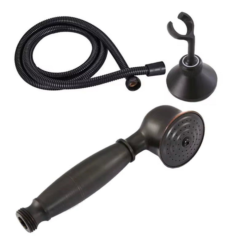 Brass&Porcelain Bathroom Hand Shower Head Rainfall Shower Faucet Bracket Shower Hose