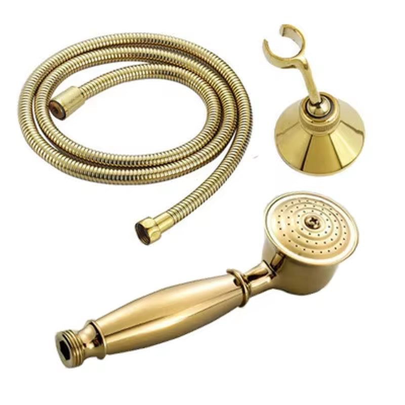 Brass&Porcelain Bathroom Hand Shower Head Rainfall Shower Faucet Bracket Shower Hose
