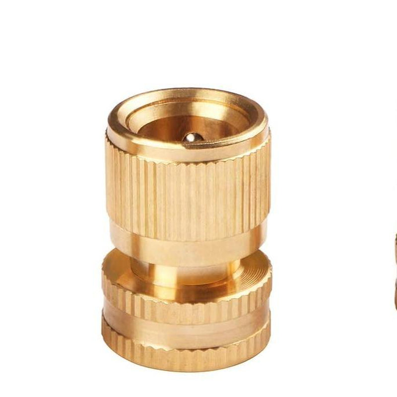 Brass Quick Hose Connector 3/4" – 3 Pack by U.S. Solid