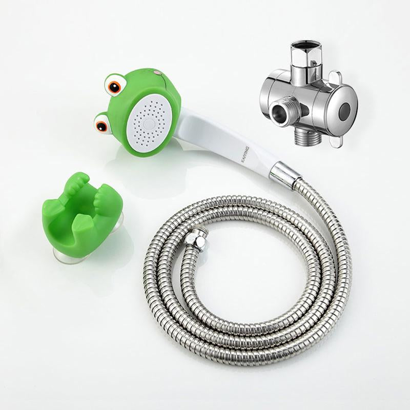 Children'S Bath Shower Head, Children'S Handheld Shower Heads with Hose and Diverter, Bath Toys, Cartoon Shower Head Kids Bath Bathing Accessories