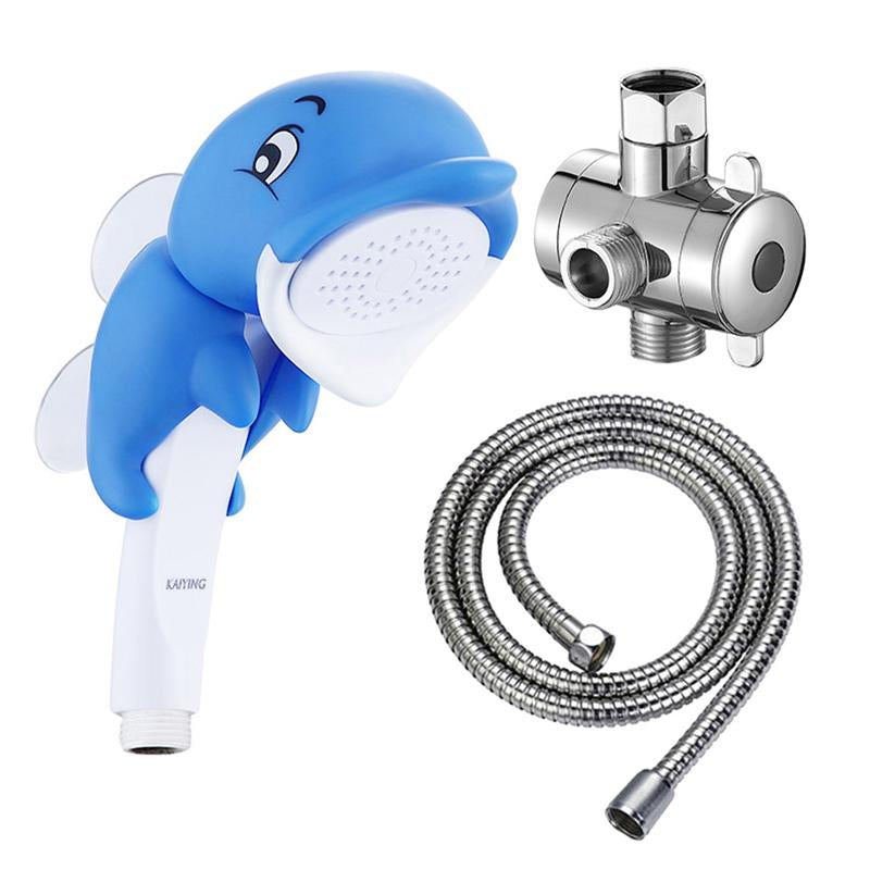 Children'S Bath Shower Head, Children'S Handheld Shower Heads with Hose and Diverter, Bath Toys, Cartoon Shower Head Kids Bath Bathing Accessories