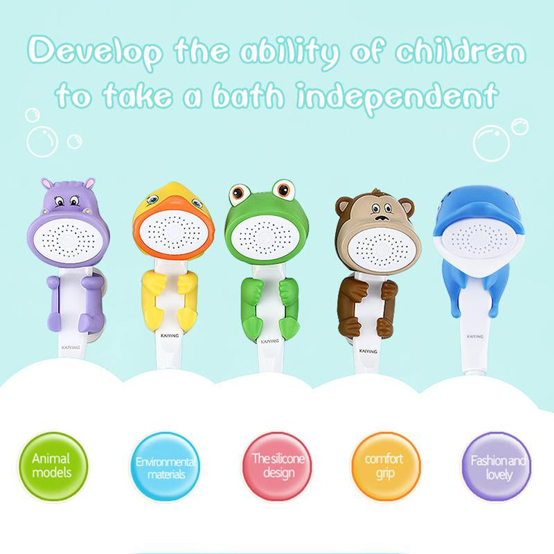 Children'S Bath Shower Head, Children'S Handheld Shower Heads with Hose and Diverter, Bath Toys, Cartoon Shower Head Kids Bath Bathing Accessories
