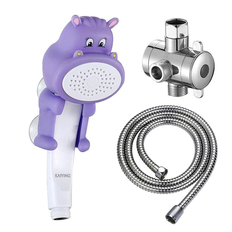 Children'S Bath Shower Head, Children'S Handheld Shower Heads with Hose and Diverter, Bath Toys, Cartoon Shower Head Kids Bath Bathing Accessories