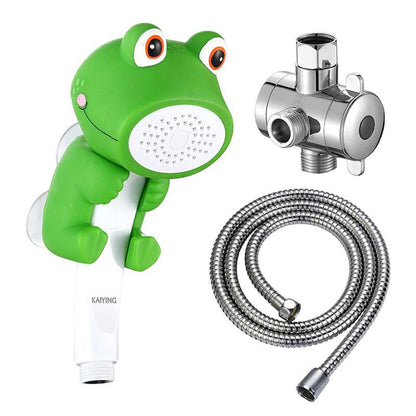 Children'S Bath Shower Head, Children'S Handheld Shower Heads with Hose and Diverter, Bath Toys, Cartoon Shower Head Kids Bath Bathing Accessories