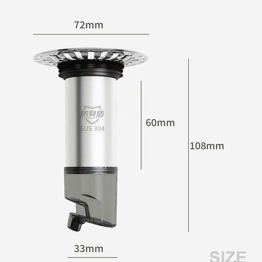 Floor Drain Core Floor Shower Drain Stopper Insectproof Anti-Odor Deodorization Toilet Kitchen Bathroom Toilet Sewer Accessories