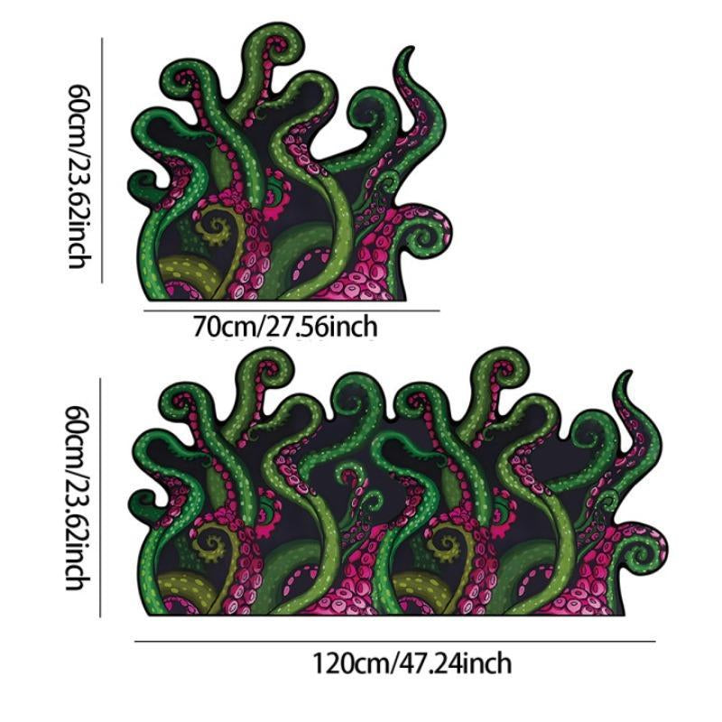 Octopus Graphic Bathroom Mat, Non-Slip Absorbent Bathroom Rug, Creative Floor Mat for Home Bathroom Kitchen, Bathroom Accessory