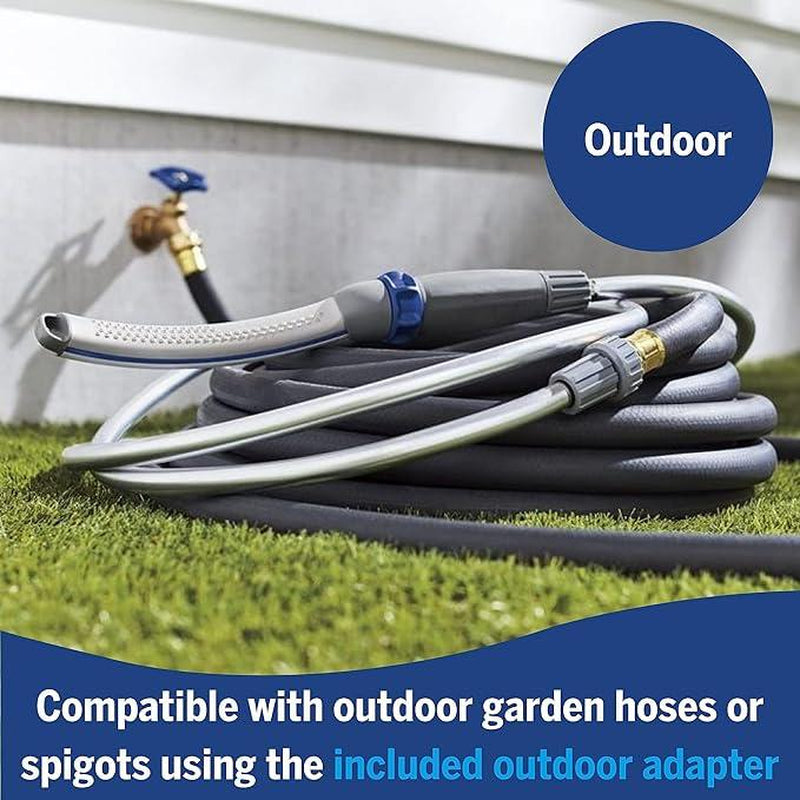 Pet Wand Pro Dog Shower Attachment for Fast Easy Bathing with 8-Foot Flex Hose Professional Grade Grooming Tool for Indoor Outdoor Use