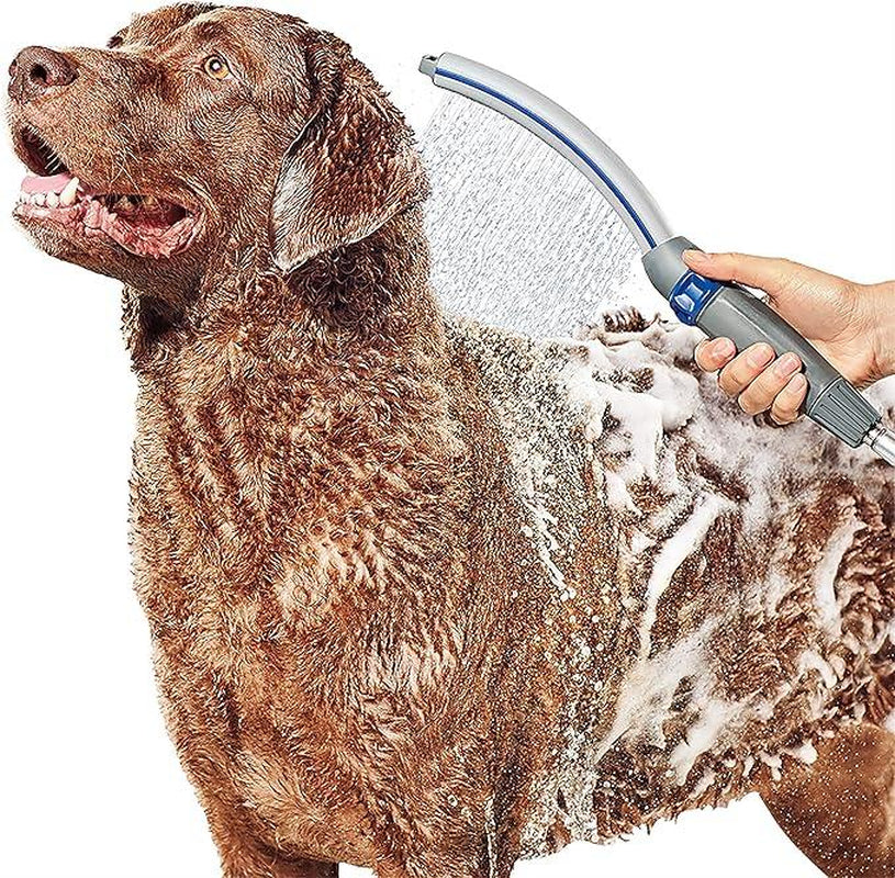 Pet Wand Pro Dog Shower Attachment for Fast Easy Bathing with 8-Foot Flex Hose Professional Grade Grooming Tool for Indoor Outdoor Use