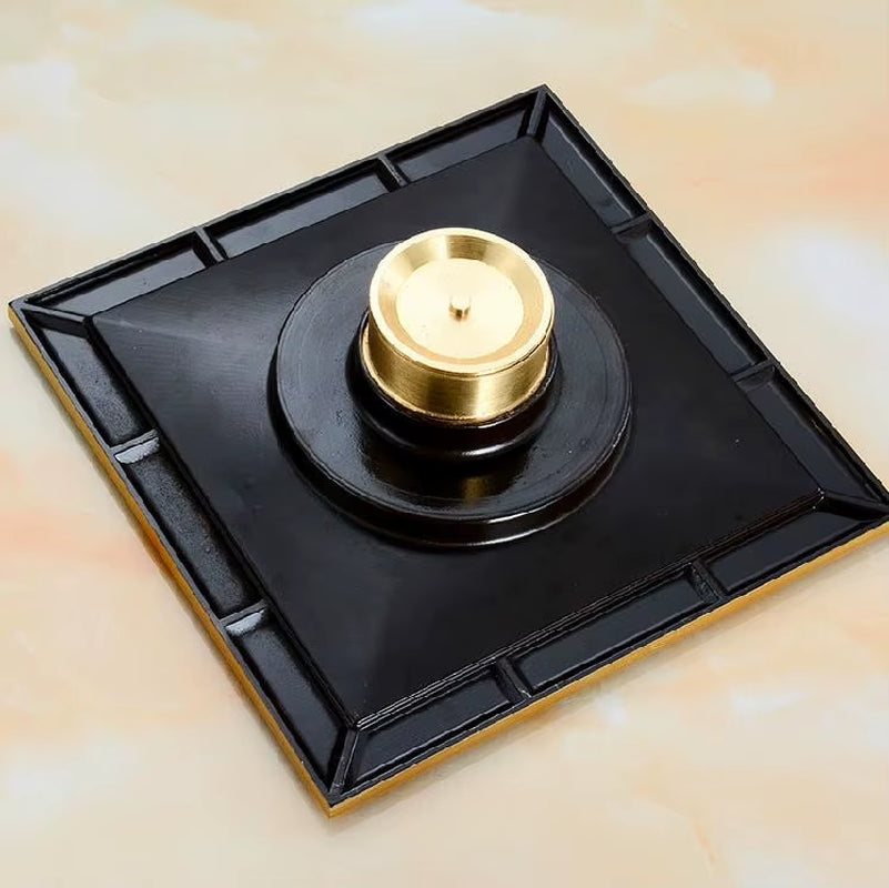 Shower Drain 15Cm Euro Antique Brass Floor Drain Cover Shower Square Waste Grate Strainer Hair Bathroom Bath Accessories CF8958